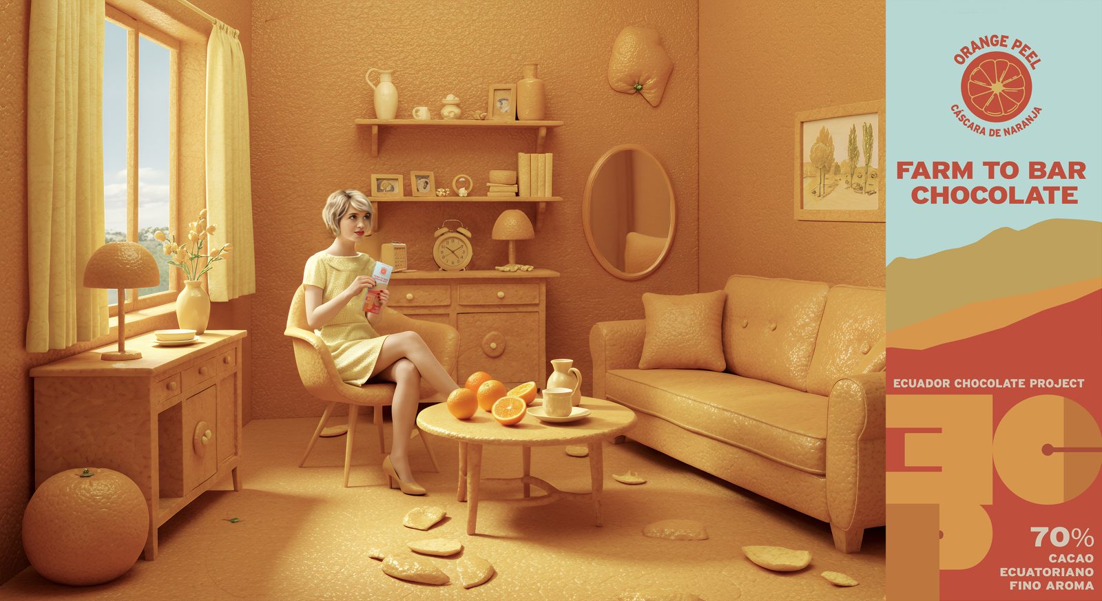 Orange peel room