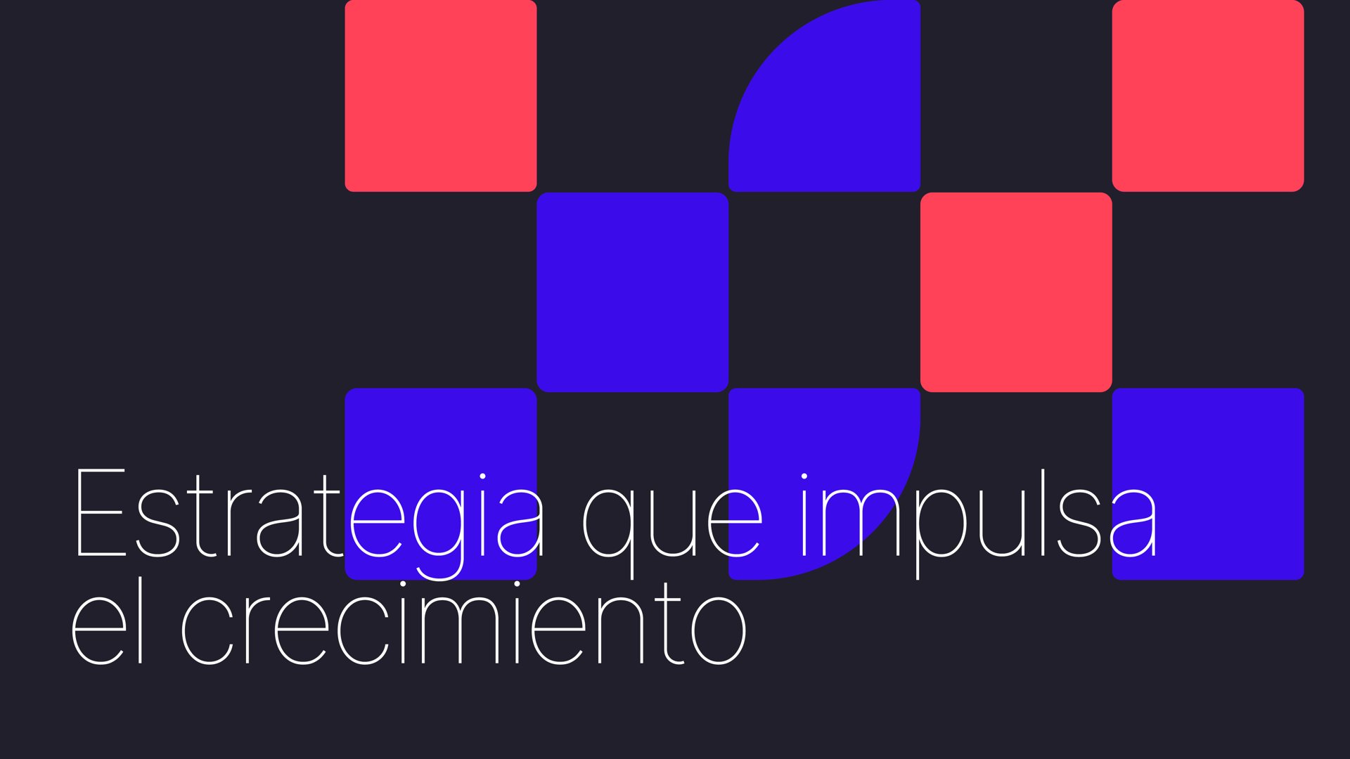 Pattern with the line Estrategia que impulsa el crecimiento